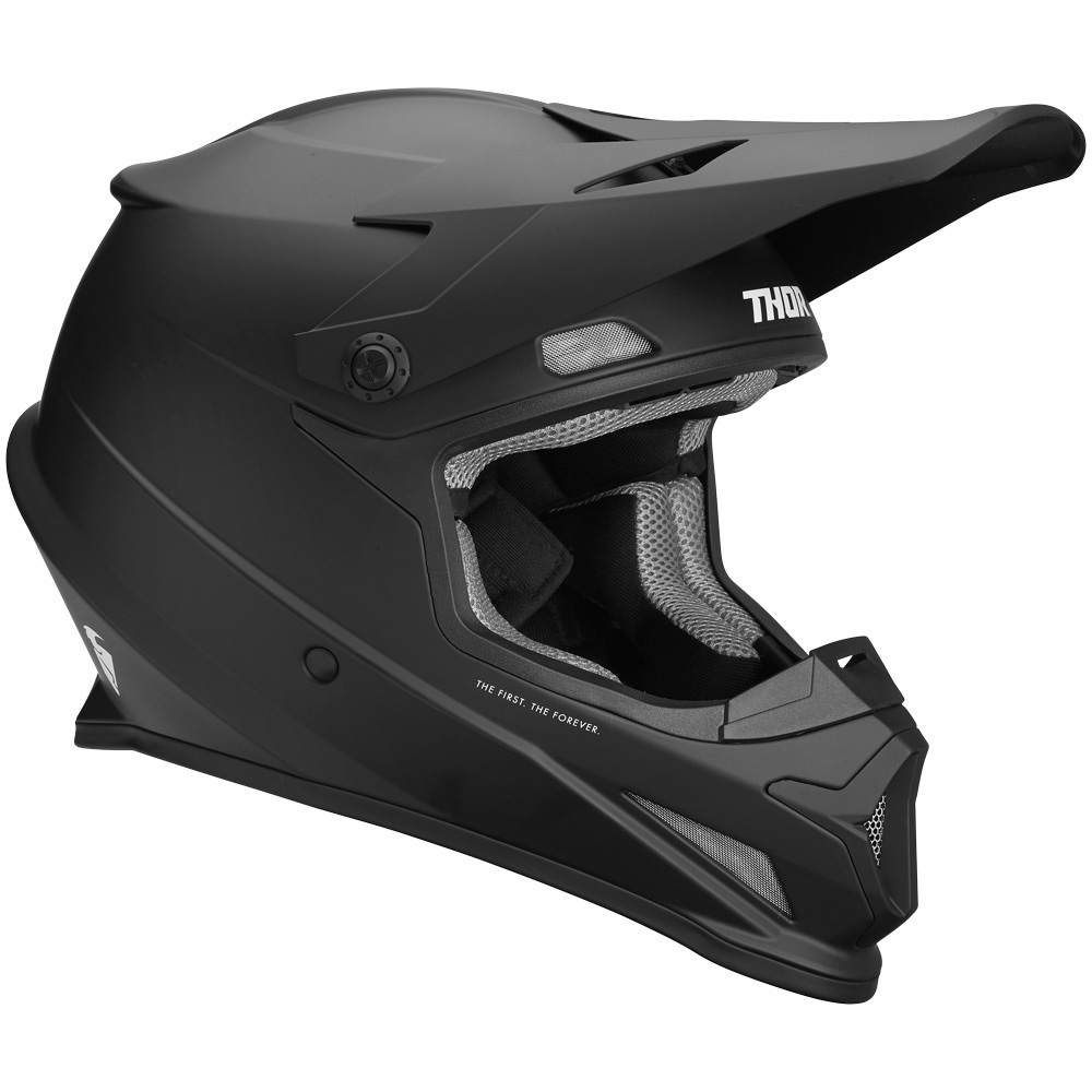 Thor 2022 Sector Matte Black Helmet at ATVstore