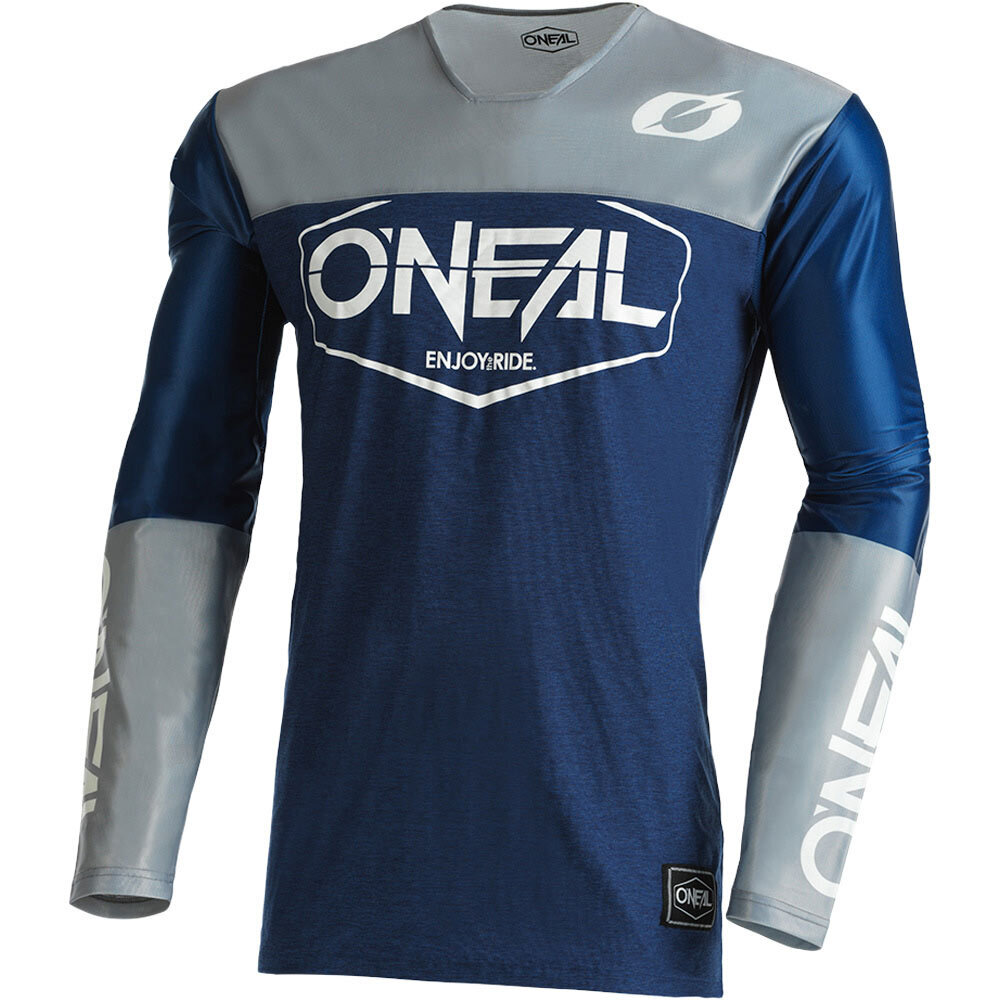 Oneal 2022 Mayhem Hexx Blue/Grey Jersey at ATVstore